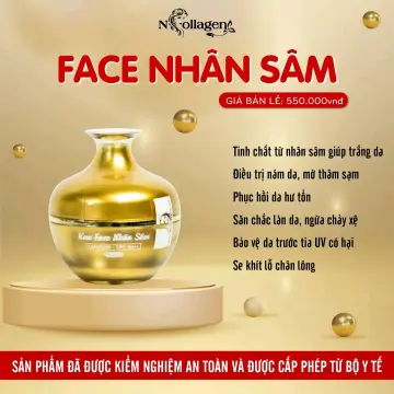 Sản phẩm kem sâm collagen - cùng tác dụng trắng da và chống lão hóa