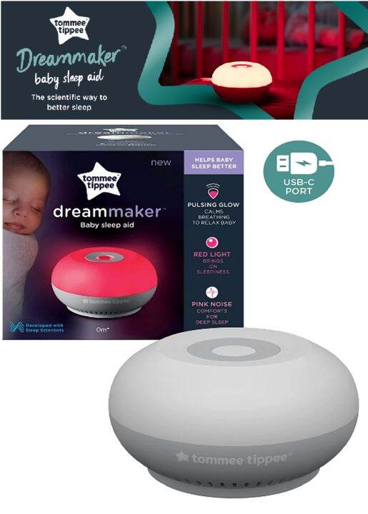 Tommee Tippee Dreammaker Baby Sleeping Aid Pink Noise Red Night
