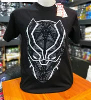 เสื้อMarvel ลิขสิทธิ์แท้ ลายแบล็คแพนเธอร์ สีดำ (MVX-353)