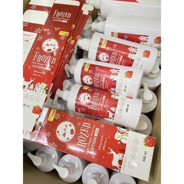 โลชั่นบำรุ่งผิว-frozen-gluta-collagen-white-plus-500ml