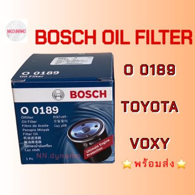 Bosch Oil Filter O 0189 TOYOTA VOXY กรองน้ำมันเครื่องสำหรับรถยนต์