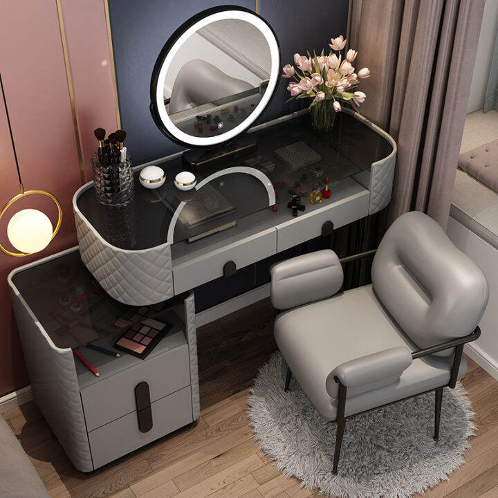 Dressing Table Glass Accessible Luxury Small Apartment Bedroom