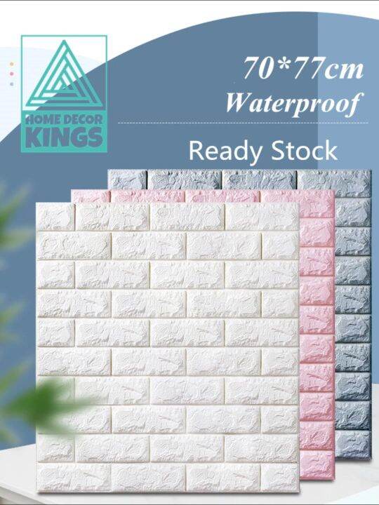 20pcs Big Size 77x70cm 3d Wallpaper Waterproof Antifouling Diy Foam Brick Wall Sticker Self 6227