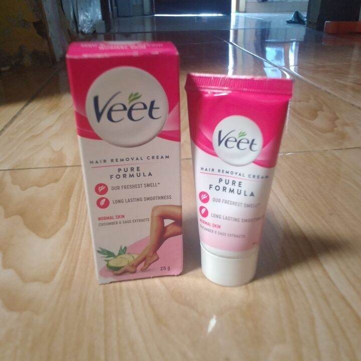 Veet Hair Removal Cream Normal Skin 25g Lazada Indonesia 6808