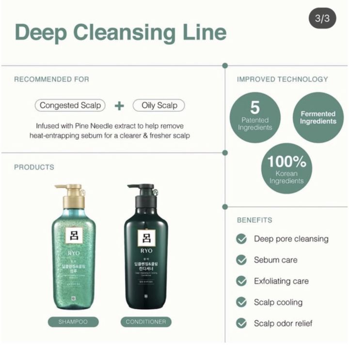 พร้อมส่ง-แพคเกจใหม่ryo-deep-cleansing-ลดผมร่วง-ลดสิ่งสกปรกบนหนังศรีษะ-หอมกลิ่นมื้นต์