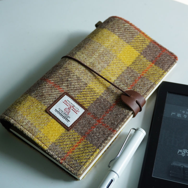 harris-tweed-สมุดบันทึกสมุดบันทึกวินเทจสมุดโน้ตสมุดโน้ต-tn-สมุดโน้ตหนังสือเดินทางมาตรฐานสมุดโน้ตพกติดตัวได้