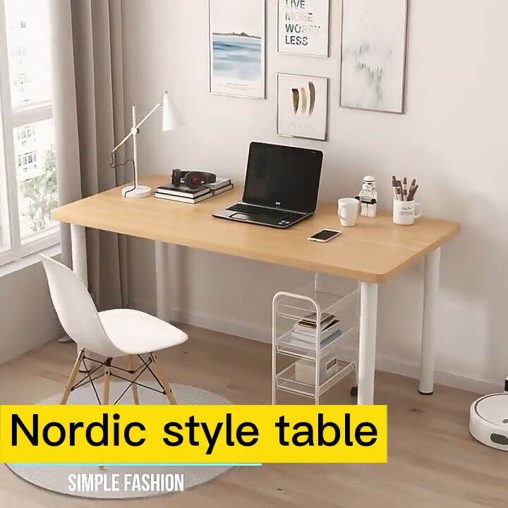 Wood Study Table For Students Office Desk Table 140CM Home Computer