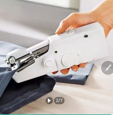 จักรเย็บผ้ามือถือ จักรเย็บผ้าไฟฟ้า จักรซ่อมผ้าขนาดพกพา Mini Handheld Sewing Machine