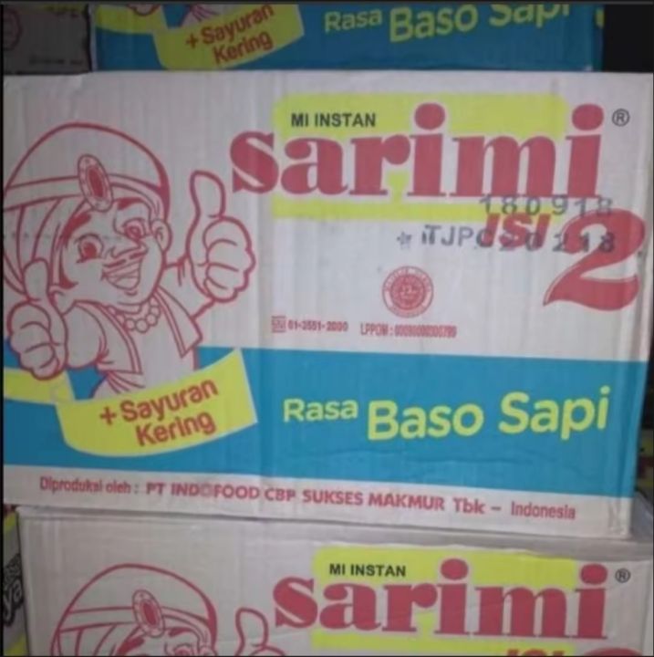 Mie Instan Sarimi Isi 2 Rasa Baso Sapi Ayam Bawang Soto 1 Dus Isi 24