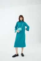 DOTLINEPLAIN / BRASSIERE DRESS : TEAL