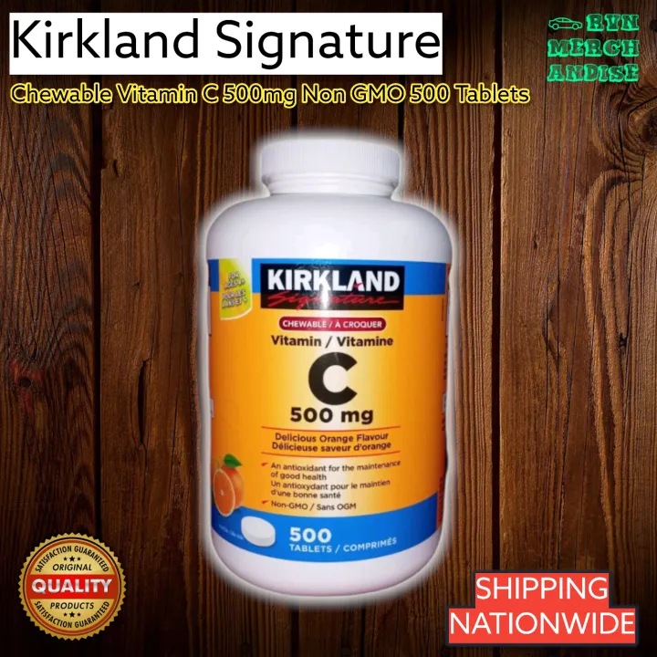 VITAMIN C 500mg KIRKLAND SIGNATURE Ascorbic Acid Chewable Immune