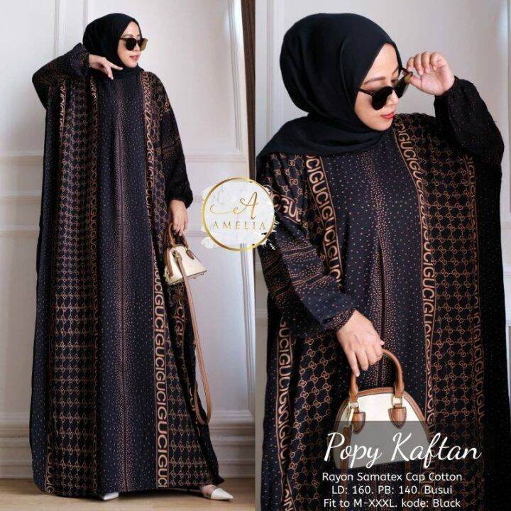 GAMIS KAFTAN SULTAN JUMBO MODEL TERBARU POPY KAFTAN / GAMIS LOWO