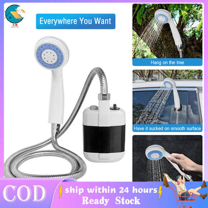 【Ready Stock】USB Rechargeable Camping Shower Portable Electric Shower ...