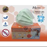 Maxxlife หน้ากากอนามัย 3 ชั้น กล่องละ 50 ชิ้น หน้ากากทางการแพทย์ ป้องกันฝุ่น PM 2.5 เลือกสีด้านล่าง