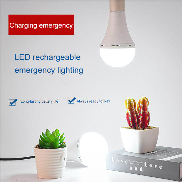 LED emergency bulb automatic charging bulb removable battery dual