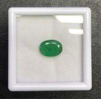 มรกต 3.42cts, 11.5x8.5x4.8mm รูปไข่ คุณภาพดี ธรรมชาติ 100% Emerald 3.42cts, 11.5x8.5x4.8mm oval shape good quality 100% natural