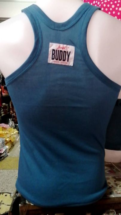 เสื้อกล้ามบัดดี้-เสื้อกล้ามลูกฟูก-buddy-เนื้อนิ่มใส่สบาย-สีสันสวยงาม