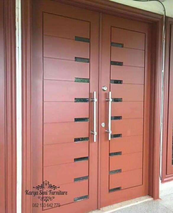 pintu depan kayu,pintu minimalis terbaru, pintu jati, pintu kayu, pintu