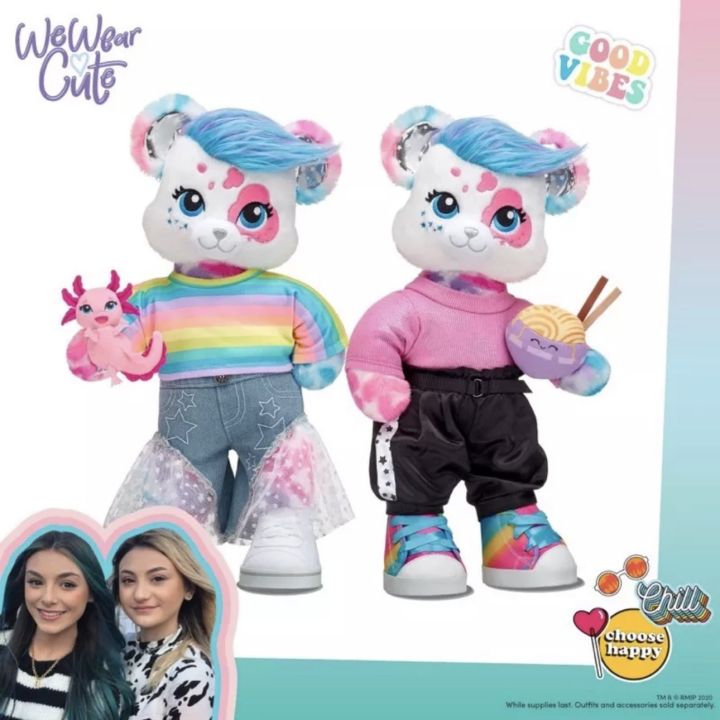 มือสอง-ตุ๊กตาบิ้วอะแบร์-we-wear-cute-รุ่นใหม่-2022-build-a-bear-workshop-สินค้ามือสองจากอเมริกา-ของแท้