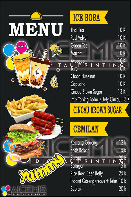 Cara Mudah Membuat Desain Daftar Menu Atau Poster Mas 