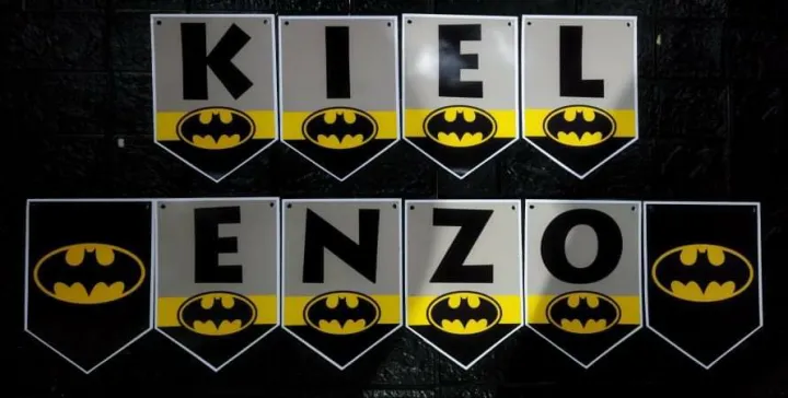 BATMAN PERSONALIZED BIRTHDAY PARTY BANNER (sold per letter) | Lazada PH