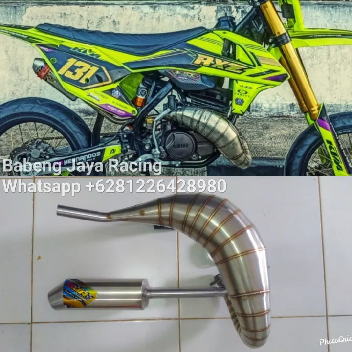 KNALPOT UDANG YAMAHA RX KING RX Z YT115 RX S STAINLESS PNP RANGKA STANDAR CRF KTM KLX FULL