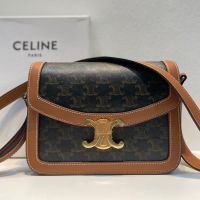 CL TRIOMPHE BAG IN SHINY CAFT SKI Size 23CM