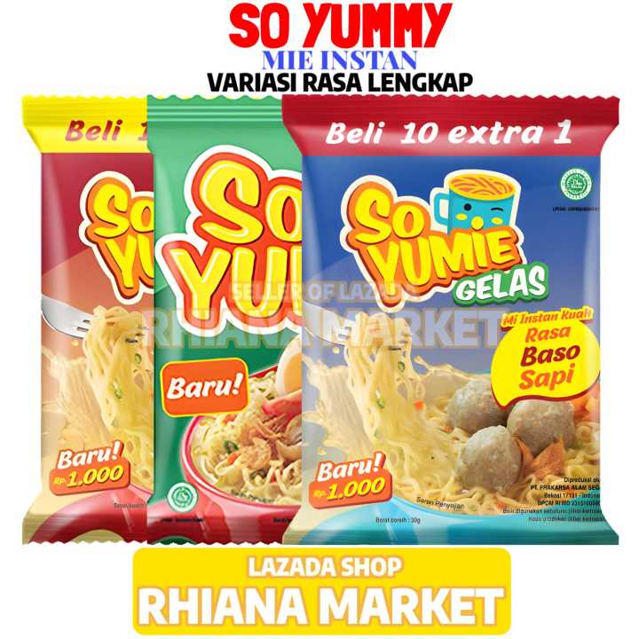 So Yumie Mie Gelas 1 Renceng Isi 10 Sachet 30gr Lazada Indonesia 0989