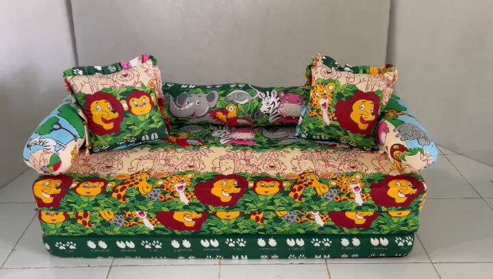 Sofa Bed Kasur Lipat Kursi Duduk Busa Super YELLOW Sofabed Karakter ...