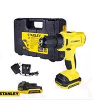 Stanley cordless drill model. SCD121S2K สว่านไร้สาย ขนาด 12 โวลล์  มีแบตเตอรรี์ 2 ก้อน 1 เครื่องชาร์ท มีกล่อง