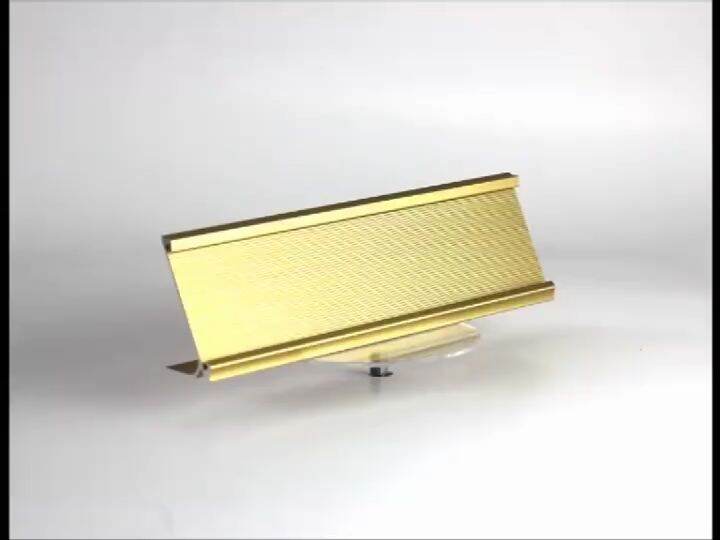 Papan Nama Meja Aluminium Name Plate Holder Sign Holder Table 