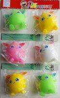 การ์ตูนบีบยางนิ่ม6ชิ้น/เซ็ท