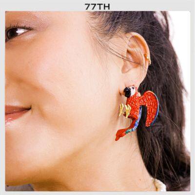 77th Parrot Earring