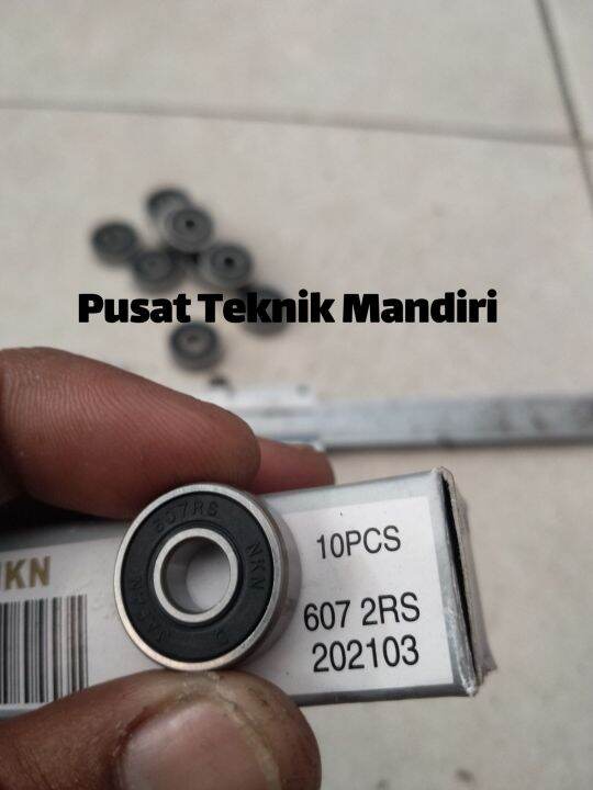 10 PZ 607RS Cuscinetto ABEC-1 7x19x6 Mm Miniatura 607 2RS Cuscinetto A Sfere 607-2RS EMQ Z2 V1 - Foto 3