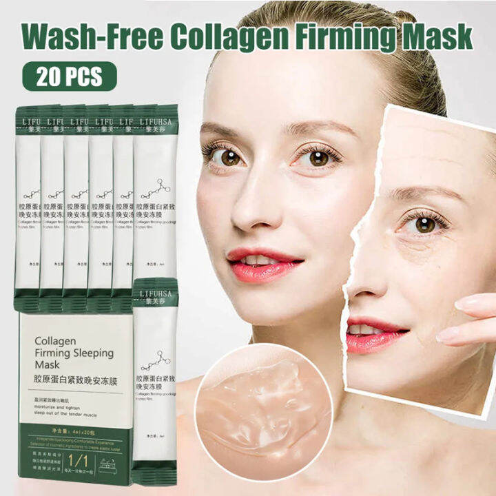 4ml x 20pcs LIFUSHA Collagen Firming Mask Collegent Firming Sleeping