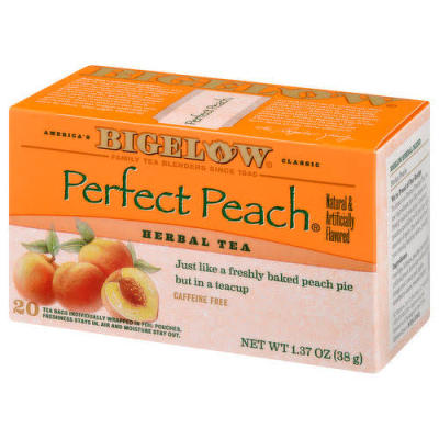Bigelow Tea Herbal Tea Caffeine Free Perfect Peach 20 Tea Bags