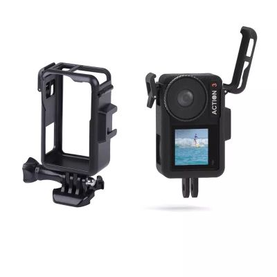 DJI Osmo Action 4 / 3 Vertical Plastic Protective Frame Cage with Cold Shoes