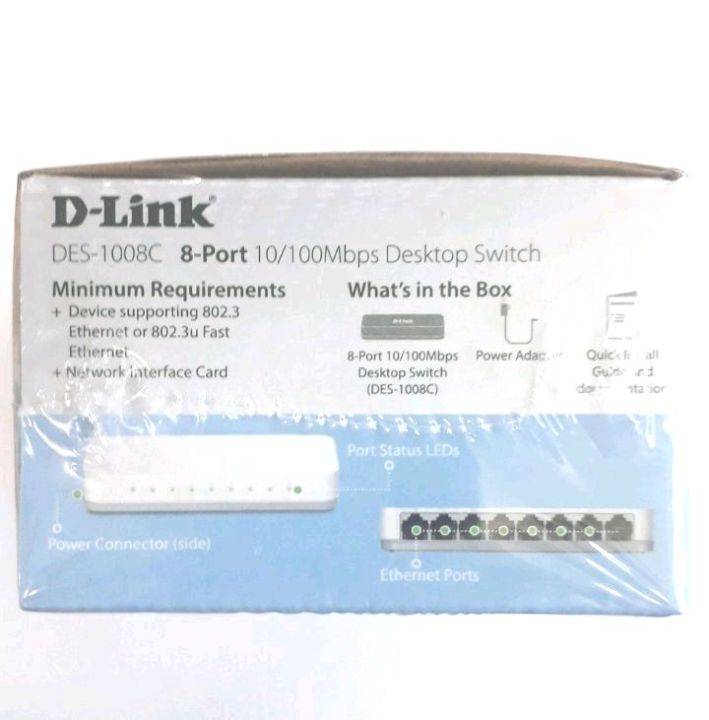 switch-hub-สวิตซ์ฮับ-d-link-8-ports-des-1008c-5-10-100-mbps