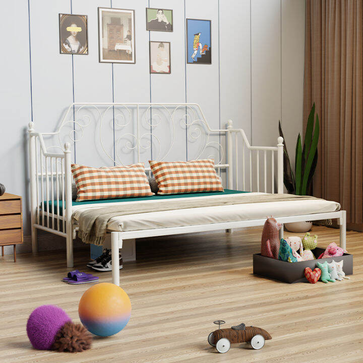 Foldable Iron Sofa Bed Princess Bed Adult Sofa Iron Bed Shrink Bed Push