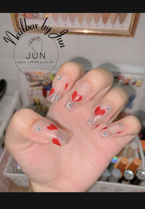 16 Mẫu Nail Hình Trái Tim Siêu Đáng Yêu  Xu Hướng Nail Zone