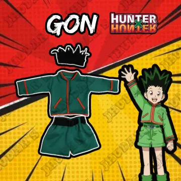 Cosplay Life Gon Freecss Costume for Men - Hunter x Hunter (HxH) Character  Merch - Cosplay Manga & Anime Halloween Costumes (S) 