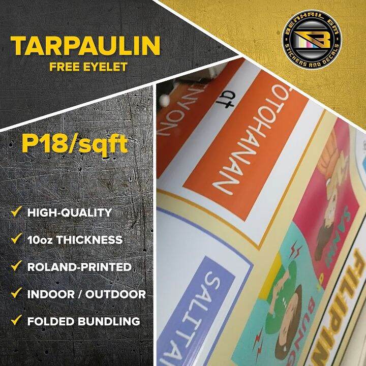 TARPAULIN PRINTING 10oz FREE EYELET Lazada PH