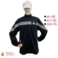 Adidas เสื้อคลุม ผ้าวอร์ม นิ่มๆ กันแดด กันหนาว ใส่สบาย (สีดำ)