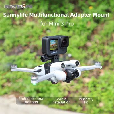 Sunnylife Drone Light Bracket Sports Camera Holder Accessories for Mini 3 Pro for ACTION 2 / GoPro 10 / ONE X2 Camera