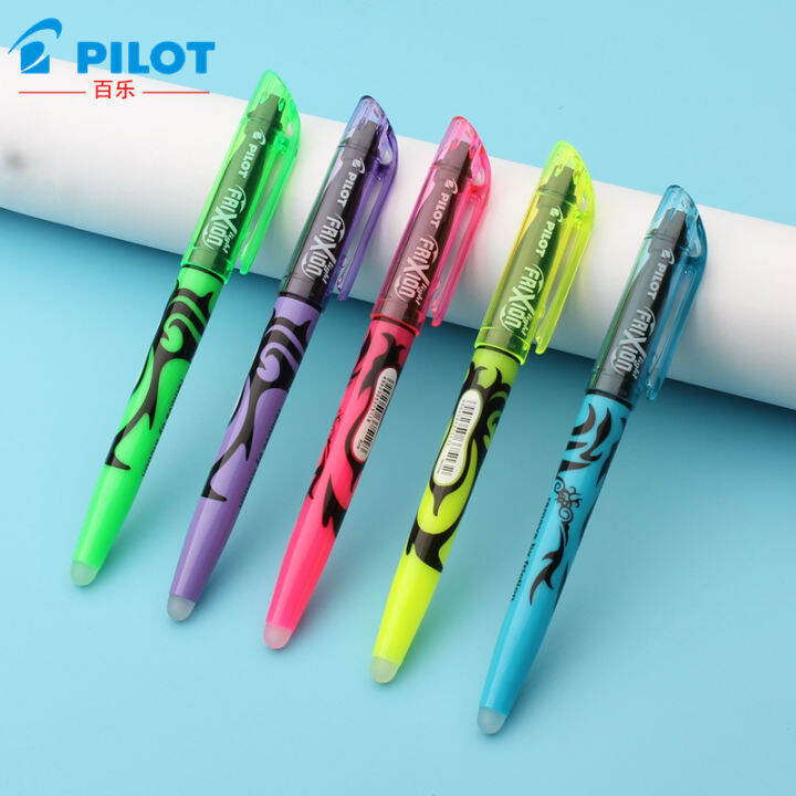 นำเข้าจากญี่ปุ่น-pilot-pilot-ปากกาเน้นข้อความที่ลบได้ปากกามาร์กเกอร์หลากสีสำหรับนักเรียนประถมชายและหญิงปากกาลบได้สีอ่อนปากกาลบได้ปากกาลบได้ปากกาลบได้ปากกาลบได้ควบคุมอุณหภูมิด้วยความร้อน-sw-fl