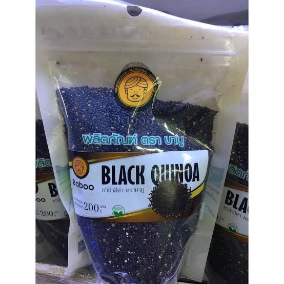 ควินัวสีดำ ตราบาบู (Black Quinoa Baboo Brand) 200 g.