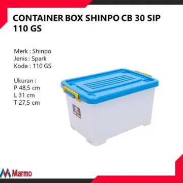 Jual Shinpo Box Container Plastik / Kotak Penyimpanan serbaguna cb 30 Liter  ,45 Liter, 60 Liter, dan 70 Liter