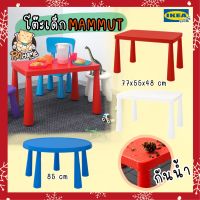 โต๊ะเด็ก โต๊ะทำการบ้านเด็ก IKEA ? MAMMUT มัมมุต โต๊ะแดง ขาว 77x55 ซม.