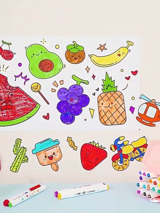 Flowarmth Children's Drawing Roll, 2024 New Coloring Paper