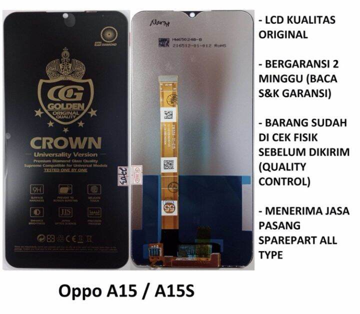 harga lcd oppo a15s original